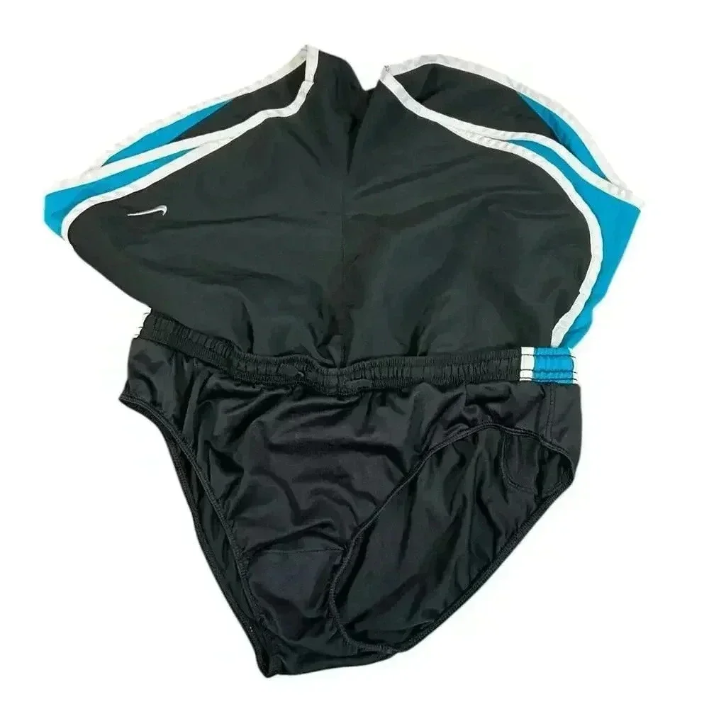 Nike Dri-Fit Running Shorts Women's Size S Built in Undershorts Drawstring Black